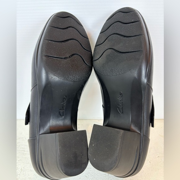Clarks Ultimate Comfort Collection Emslie Lulin Black Mary Jane Heel Pumps Size8 - Picture 9 of 9